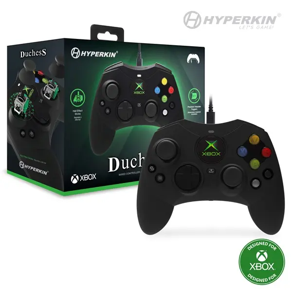HYPERKIN Duchess Xbox Series|One/Windows 11|10 fekete Xbox liszenszelt Vezetékes kontroller, Fekete – 4. kép