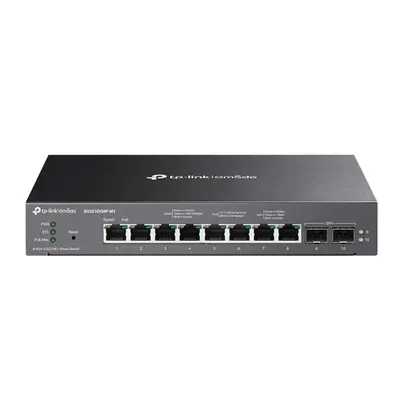 TP-LINK Switch 8x2.5Gbps(8xPOE+) + 2x10G SFP+, Menedzselhető, SG2210XMP-M2