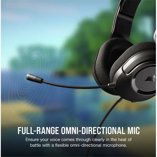 CORSAIR Vezetékes Headset, HS35 v2 Gaming, Multiplatform, carbon – 5. kép