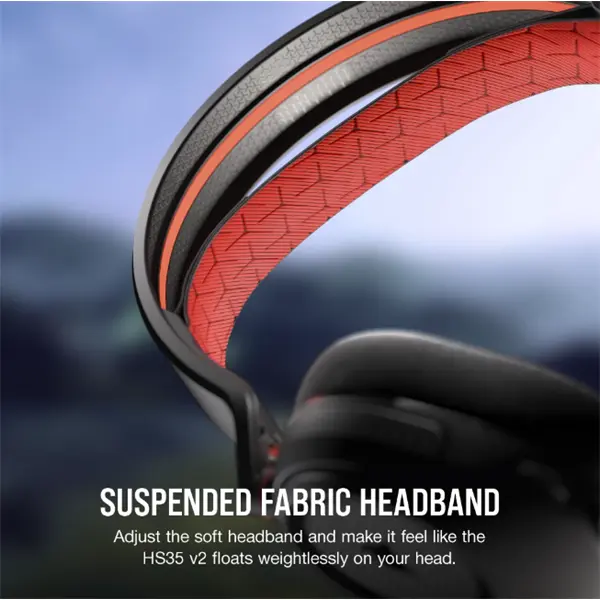 CORSAIR Vezetékes Headset, HS35 v2 Gaming, Multiplatform, carbon – 6. kép