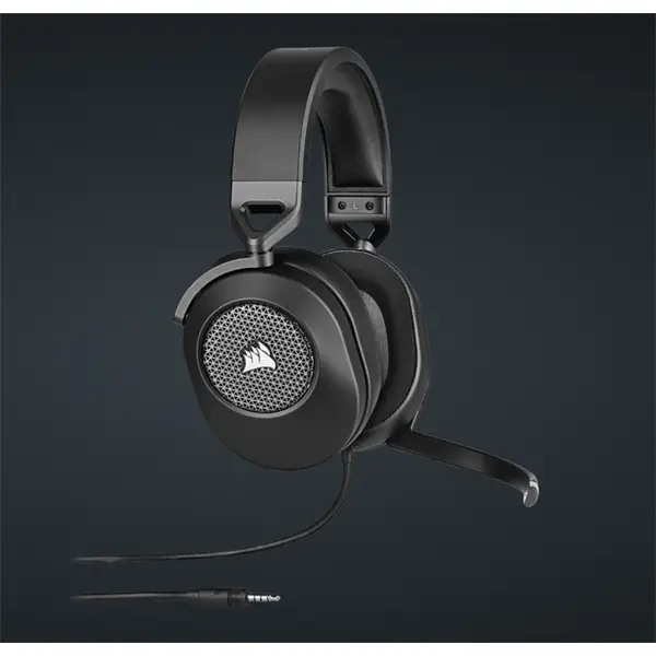 CORSAIR Vezetékes Headset, HS65 SURROUND Gaming, Dolby audio, carbon