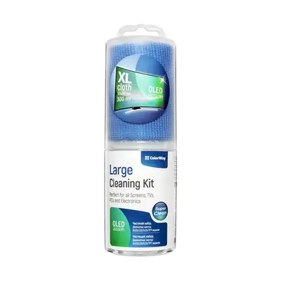 COLORWAY Tisztítószer szett CW-5230, Cleaning Kit Electronics (300ml and microfiber 30x30cm) (CW-5230) – 2. kép