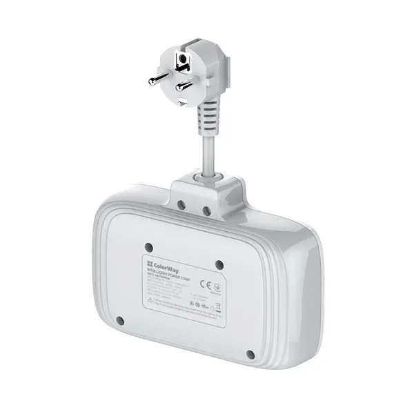 COLORWAY Hálózati elosztó, CW-CHE24PDW, 2 dugalj, 3xUSB-A, 1xUSB-C 2m, fekete – 7. kép