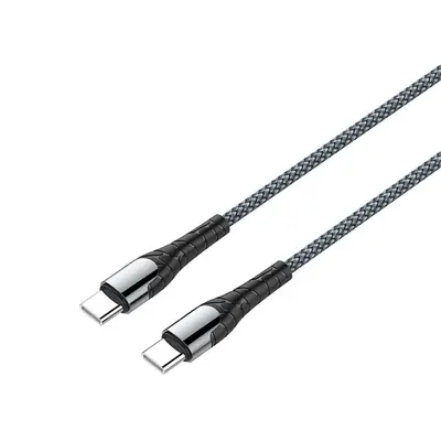 COLORWAY Kábel, Type-C - Type-C (PD Fast Charging 65W) 3.0A 2m gray (CW-CBPDCC039-GR) – 2. kép