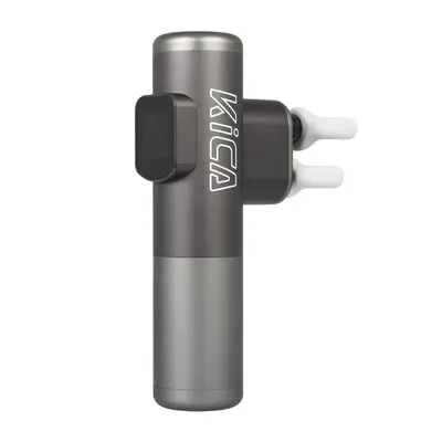 KICA PRO vibrációs masszírozó 2 fejjel, érintő képernyő, 3 szilikon fej, 4 programcsomag, 3 munkamód, szürke – 2. kép