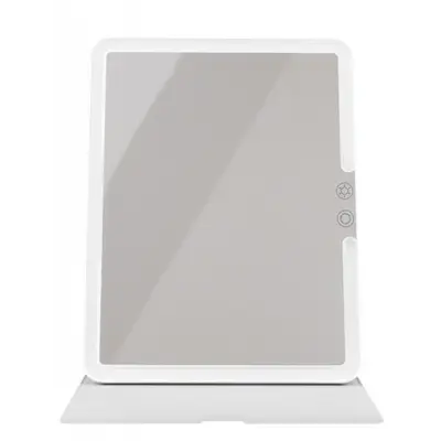 HUMANAS ML02 ,,tablet" akkumulátoros sminktükör, 25 x 19,1 cm, stílusos védőtok, állítható fényerő, 3 színhőmérséklet, – 2. kép