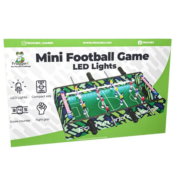 FROGGIEX Mini Football csocsó asztal, FX-TS-MFB-LED – 5. kép