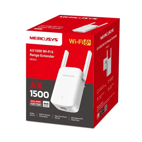 MERCUSYS Wireless Range Extender Dual Band AX1500, ME60X – 3. kép