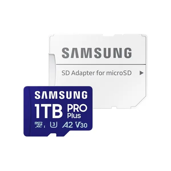 SAMSUNG Memóriakártya, PRO Plus microSDXC kártya 1TB, CLASS 10, UHS-I, U3, V30, A2, + Adapter, R180/W130 – 4. kép