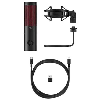 HP HYPERX vezetékes mikrofon QuadCast 2 - fekete – 2. kép