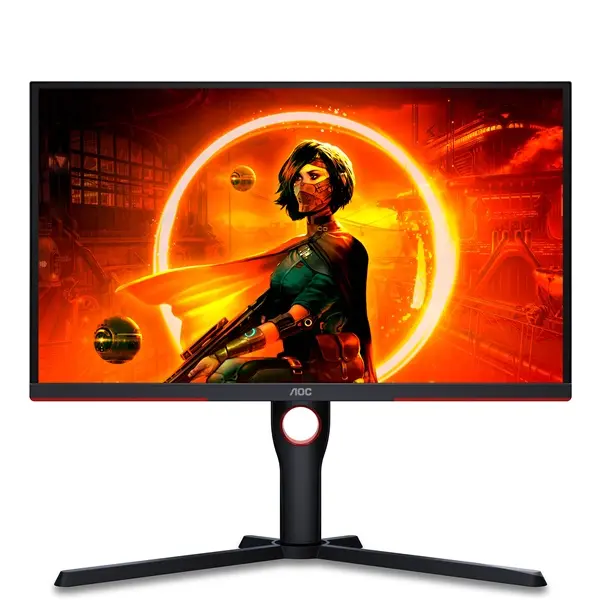 AOC Gaming 240Hz monitor 24.5" 25G3ZM/BK, 1920x1080, 16:9, 300cd/m2, 1ms, 2xHDMI/DisplayPort, áll. mag, pivot – 2. kép