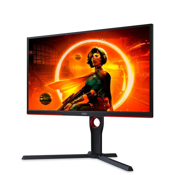 AOC Gaming 240Hz monitor 24.5" 25G3ZM/BK, 1920x1080, 16:9, 300cd/m2, 1ms, 2xHDMI/DisplayPort, áll. mag, pivot – 3. kép