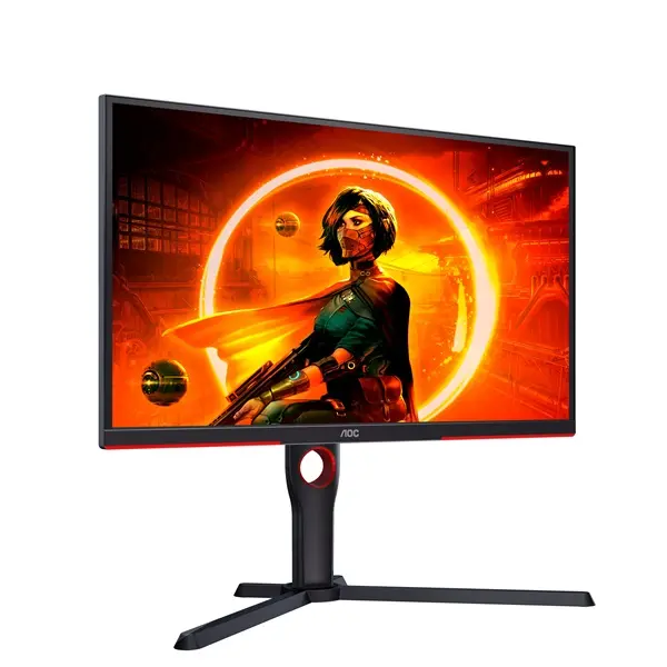 AOC Gaming 240Hz monitor 24.5" 25G3ZM/BK, 1920x1080, 16:9, 300cd/m2, 1ms, 2xHDMI/DisplayPort, áll. mag, pivot – 4. kép