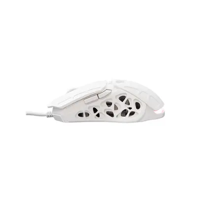 WHITE SHARK ECTOR-W GM-5016W RGB gamer egér, 12.200 dpi, 7 gombos fehér – 2. kép