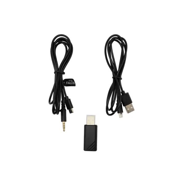WHITE SHARK FALCON-B, GH-2441B, vezeték nélküli gamer fejhallgató, fekete – 4. kép