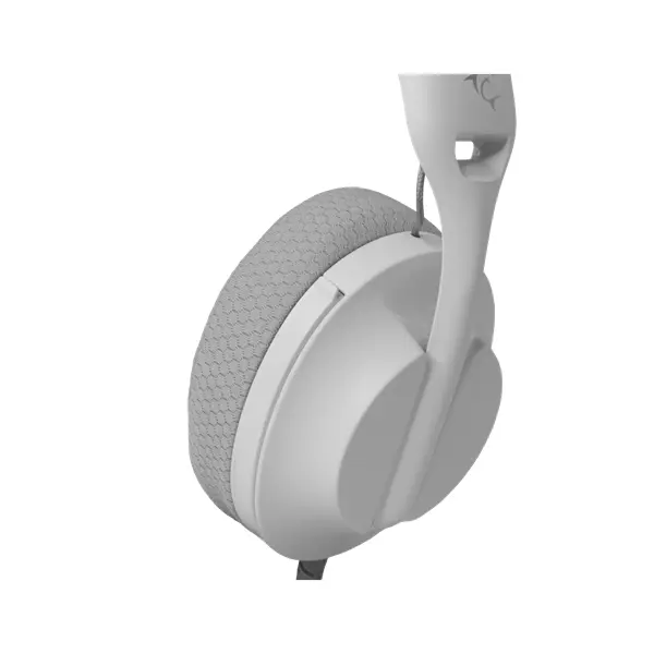 WHITE SHARK PARROT-W/G, GH-2440W/G, gamer fejhallgató, fehér/szürke – 5. kép