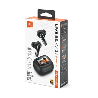 JBL Live Beam 3 (Vezeték nélküli fülhallgató), Fekete – 2. kép