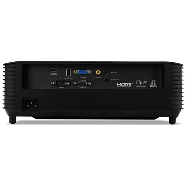 ACER DLP Projektor X139, WXGA (1280x800), 16:10, 5200Lm, 20000/1, HDMI, VGA, fekete – 6. kép