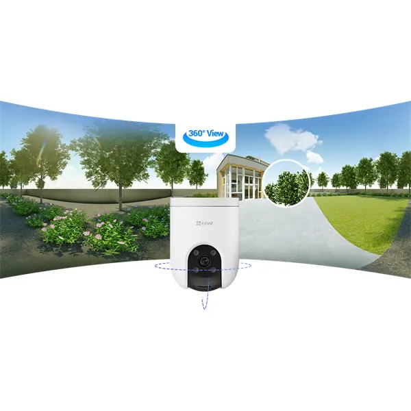 EZVIZ H8c 3K, 5 MP kültéri kamera, 360° lefedettség, színes éjszakai látás, automatikus zoom követés, alakérzékelés – 3. kép