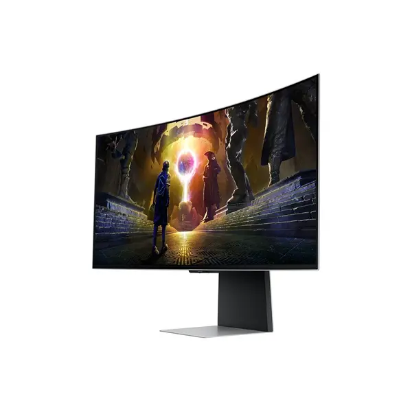 SAMSUNG Ívelt Gaming OLED monitor 34" G85SD, 3440x1440, 21:9, 250cd/m2, 0.03ms, DP/HDMI/WiFi/BT, hangszóró, távirányító – 4. kép