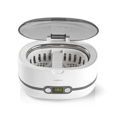 Nedis JECL110WT ultrahangos ékszertisztító, 180W, LED kijelző, időzítő funkció, rozsdamentes acél tartály – 2. kép