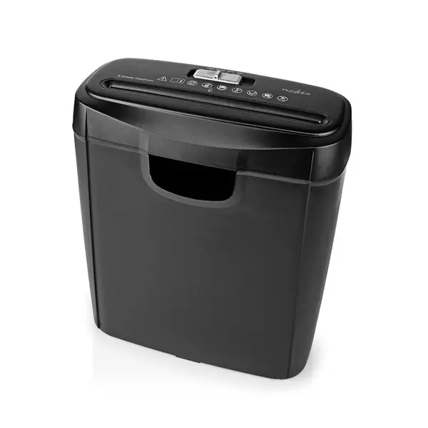 Nedis PASH112BKA4 iratmegsemmisítő, A4- es, 10L megsemmisített irat, DIN P-2 biztonsági szint – 6 mm széles csíkok