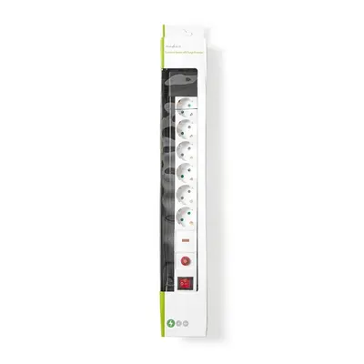 Nedis EXS630SPF1PRO túlfeszültségvédő 6 -os elosztó / hosszabbító, 3m-es kábel, gyermekzár – 2. kép