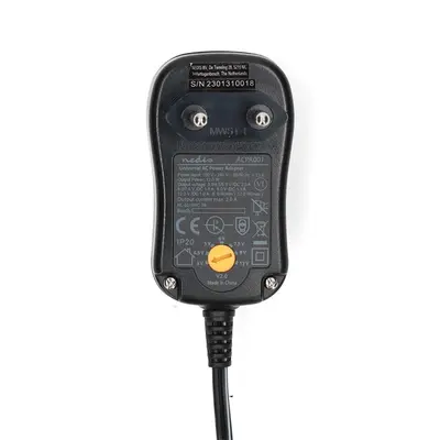 Nedis ACPA001 univerzális AC-DC tápegység, állítható 3V-12V DC 1A, 6 cserélhető táp dugó, 12W – 2. kép