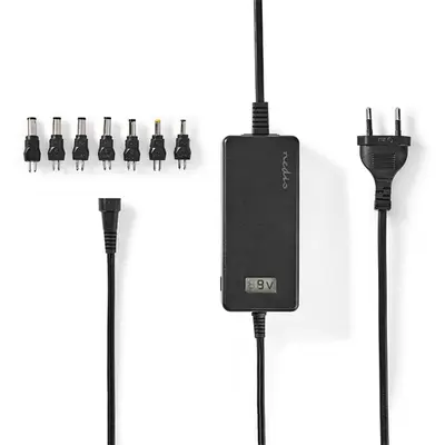 Nedis ACPA105 univerzális AC-DC tápegység, 5V-24V, 36W, 7 cserélhető táp dugó