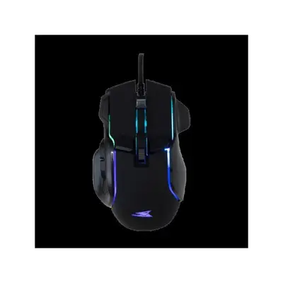 BARACUDA BGM-071B PIRANHA-B fe/ 7200 dpi 7D gamer egér, RGB – 2. kép