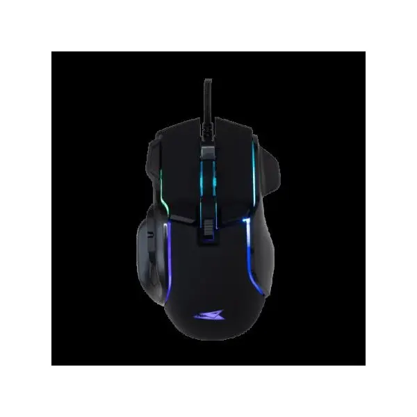 BARACUDA BGM-071B PIRANHA-B fe/ 7200 dpi 7D gamer egér, RGB – 2. kép
