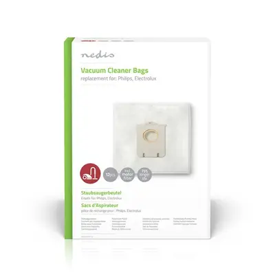 Nedis DUBG220AEP12 S-BAG porzsák, kompatibilis: Philips / Electrolux , 12db/csomag – 2. kép