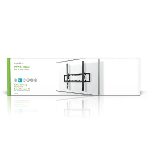 Nedis TVWM1131BK LCD TV / monitor fali tartó konzol 23-55 ",súly: 35 kg, Dönthető: 12 °, Acél – 3. kép
