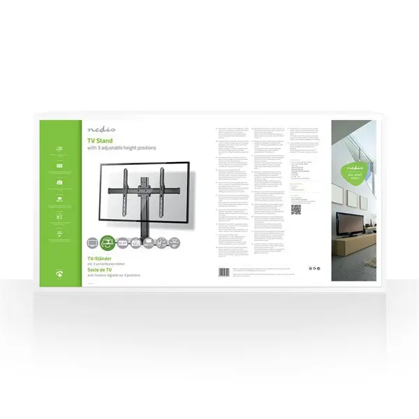 Nedis TVSM2330BK LCD TV / monitor állvány (tartó konzol) 32-65", Maximális teherbírás: 45 kg, Dönthető / Forgatható – 3. kép