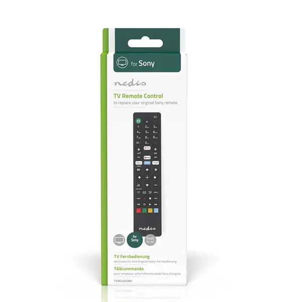 Nedis TVRC45SOBK csere távirányító, Sony, Amazon Prime, Disney+, Netflix, YouTube gombok – 2. kép