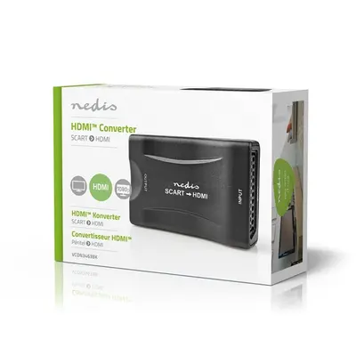 Nedis VCON3463BK (converter) videó konverter, SCART bemenet, HDMI kimenet 1080p – 2. kép