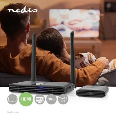 Nedis VTRA3460GY vezeték nélküli HDMI transmitter / jeltovábbító, max. hatótáv 30m – 2. kép