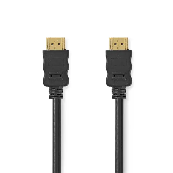 Nedis CVGL34060BK20 ultra HD HDMI kábel, HDMI dugó - dugó, 4K@60Hz, ARC, 18 Gbps, aranyozott csatlakozók, hossz 2m – 2. kép