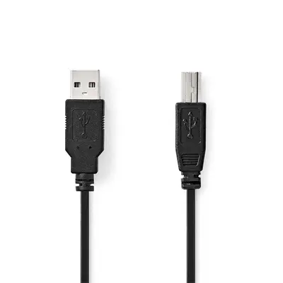 Nedis CCGL60100BK20 USB2.0, USB A - B kábel, 480Mbs, 10W, hossz 2m – 2. kép