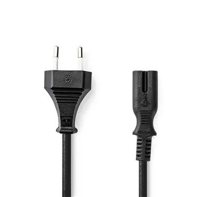 Nedis CEGL11040BK30 tápkábel IEC-320-C7, 2 x 0.75 mm, hossz 3m – 2. kép