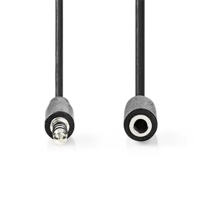 Nedis CAGL22050BK20 3,5mm jack hosszabító hábel, 3,5mm sztereo jack dugó - 3,5mm sztereo jack aljzat, hossz 2m – 2. kép