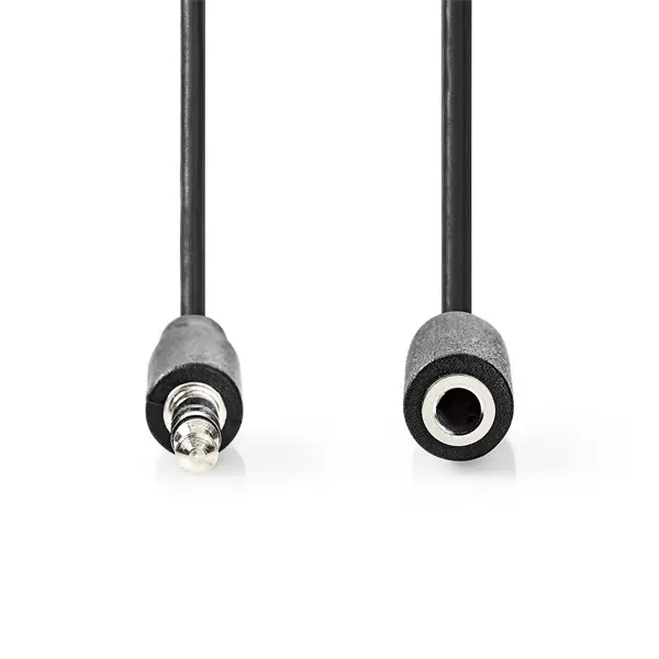 Nedis CAGL22050BK30 3,5mm jack hosszabító hábel, 3,5mm sztereo jack dugó - 3,5mm sztereo jack aljzat, hossz 3m