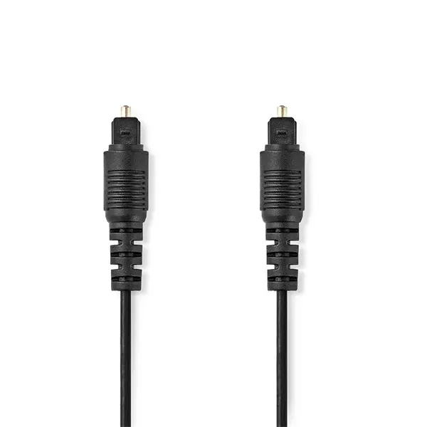 Nedis CAGL25000BK10 optikai audió kábel, TosLink dugó, hossz 1m – 2. kép