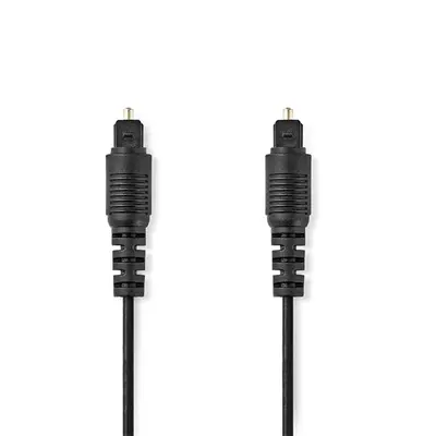 Nedis CAGL25000BK30 optikai audio kábel, TosLink dugó, hossz 3m – 2. kép
