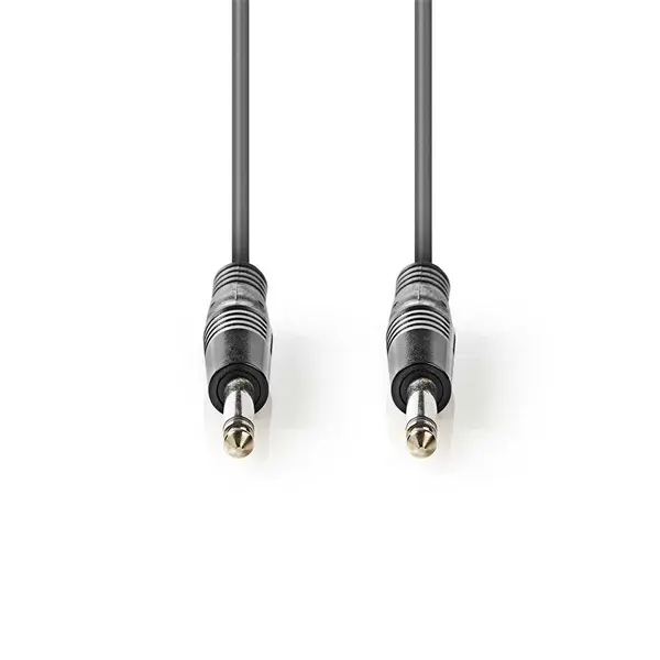 Nedis COTH23000GY30 félprofi audio kábel, 2 x 6,35mm mono jack dugó, hossz 3m, rugalmas