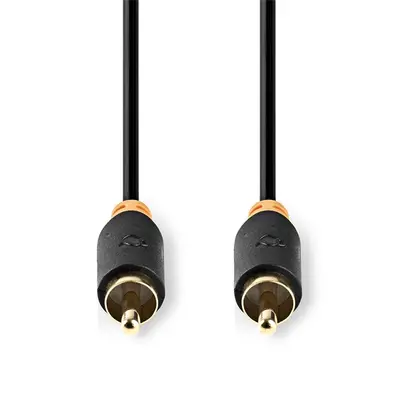 Nedis CABW24170AT20 digitális koax kábel, 2 x aranyozott RCA, hossz 2m