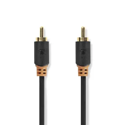 Nedis CABW24170AT20 digitális koax kábel, 2 x aranyozott RCA, hossz 2m – 2. kép