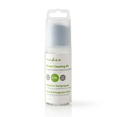 Nedis CLSN100TP LCD TV / monitor kijelző / képernyő tisztító spray, 150 ml, tisztító kendő – 2. kép