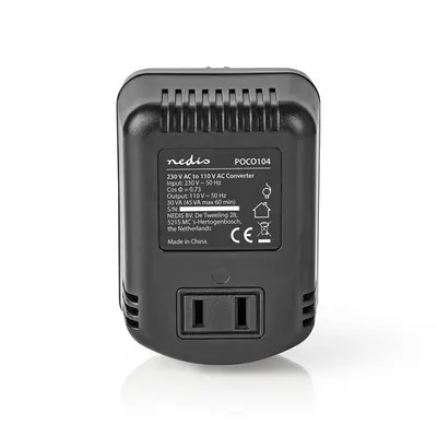 Nedis POCO104 tápegység, feszültség átalakító, konverter, 230V AC - 110V AC, 30W, USA