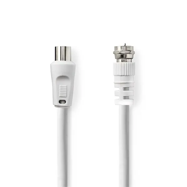 Nedis CSGL41800WT15 F dugó - koax dugó kábel, 75 Ohm, dupla árnyékolás, 1.5m – 2. kép